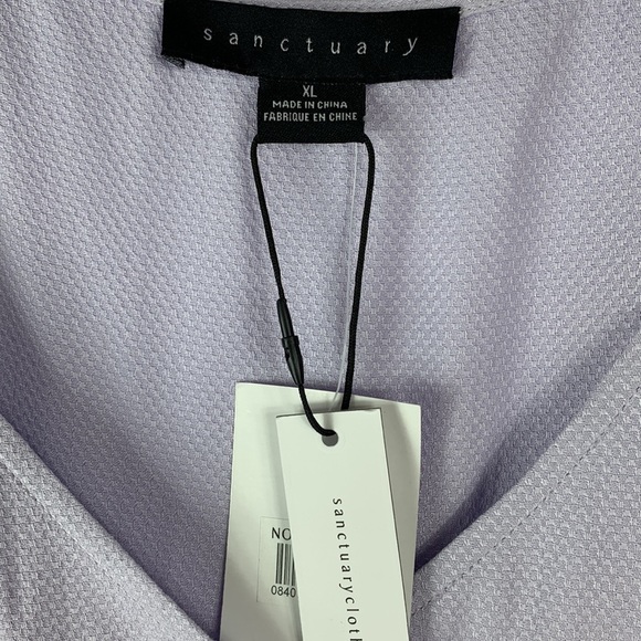 Sanctuary Modern Front Button Blouse In Light Heater Purple - Picture 5 of 5